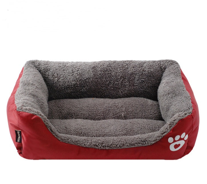 HOMCOM winter warm pet bed dog nest with soft plush interior and cozy design for comfortable outdoor or indoor use.