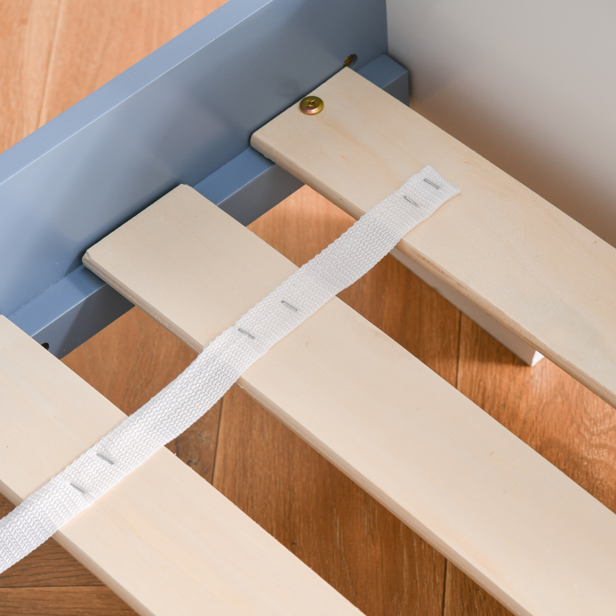 Kids Star Balloon Single Bed Frame Guardrails Slats Bedroom Furniture HOMCOM