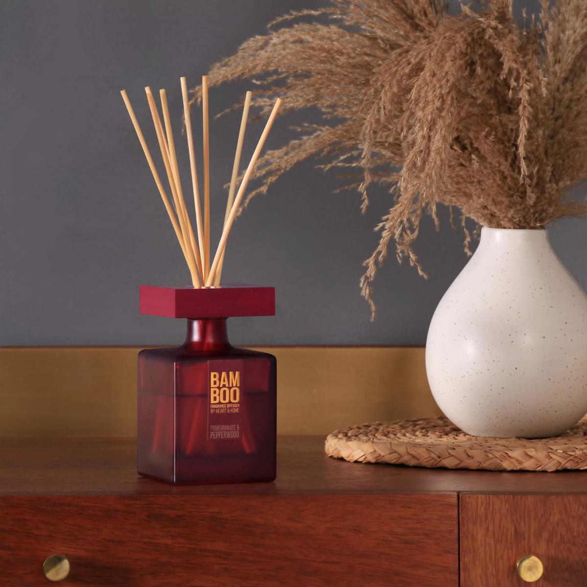 Pomegranate & Pepperwood Fragrance Diffuser -140ml - Up to 16 Weeks of Fragrance
