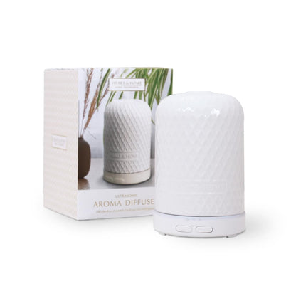 Electric Aroma Diffuser - Textured Design USB LED Light and Dual Mist Settings