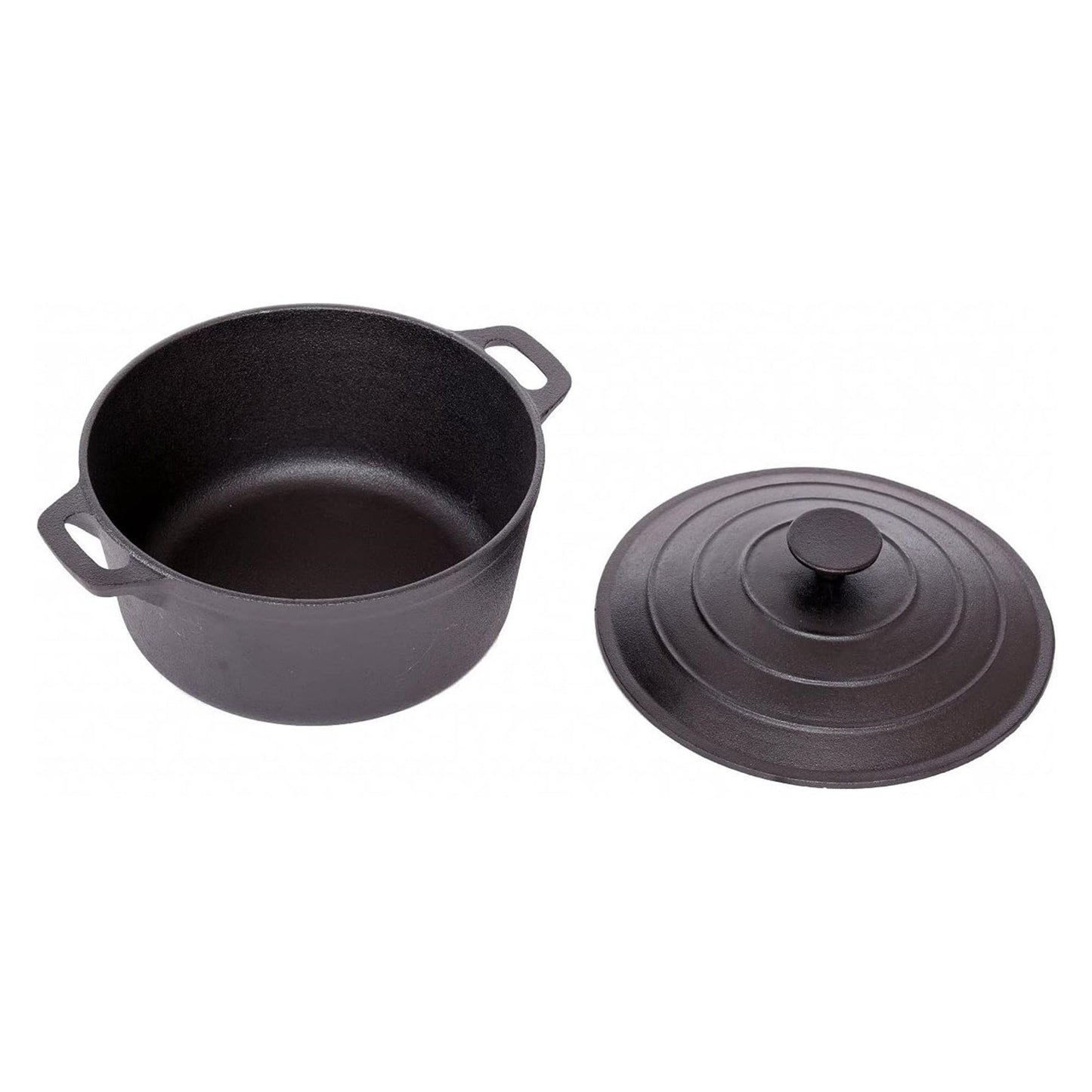 Livoshop 4L cast iron non-stick casserole dish with lid, sturdy cookware perfect for oven and stovetop cooking