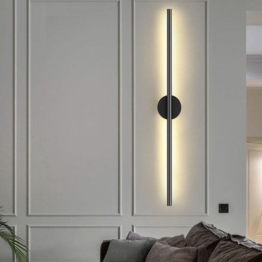 HOMCOM dimmable LED wall sconce exterior light strip mounted on wall, long decor light for outdoor use in UK setting