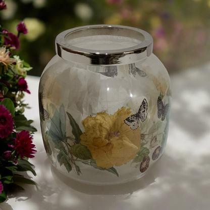 13CM GLASS FLOWER VASE