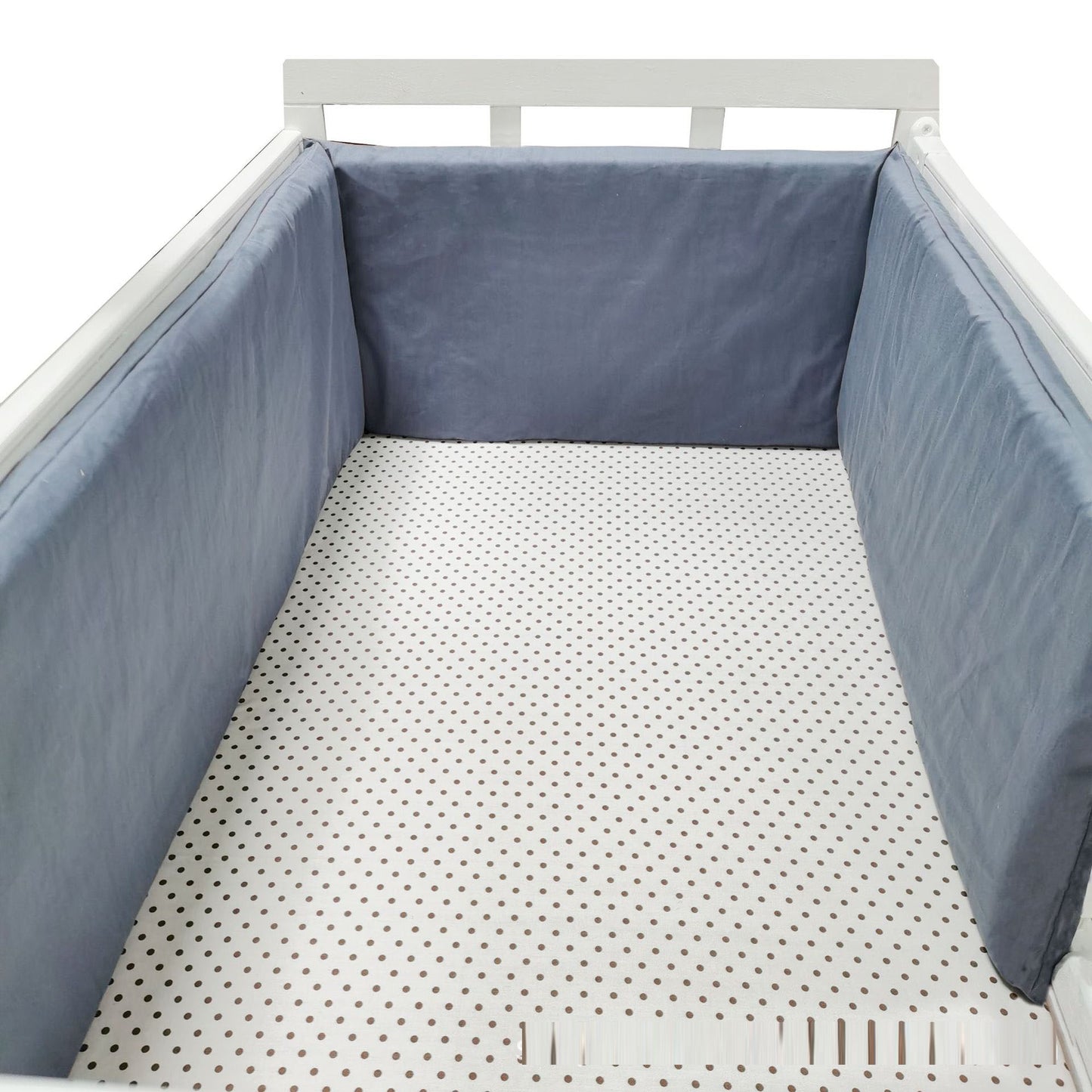 Eprolo baby bed rail guard with anti-fall cotton fence, soft and breathable safety barrier for toddler beds