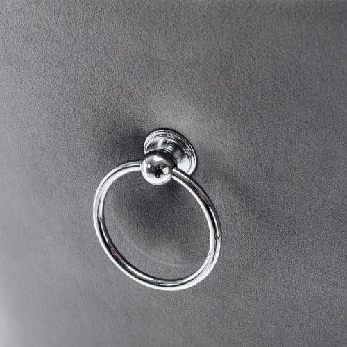 Velvet Dining Chairs Set – 2/4/6 Pcs with Oak Legs & Chrome Knocker