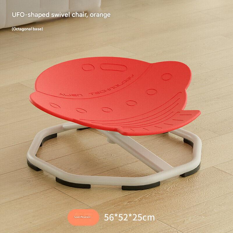 HOMCOM 360° Sit and Spin sensory swivel chair for kids, featuring bright colors and a sturdy wobble spinning design.