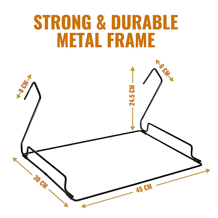 HOMCOM iron frame cat bed with cozy hammock design and radiator attachment, perfect for comfortable feline lounging.