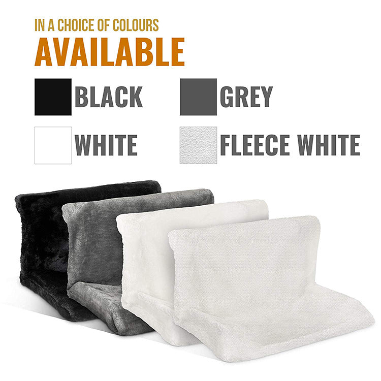 HOMCOM iron frame cat bed with hammock design and radiator attachment for cozy feline relaxation.