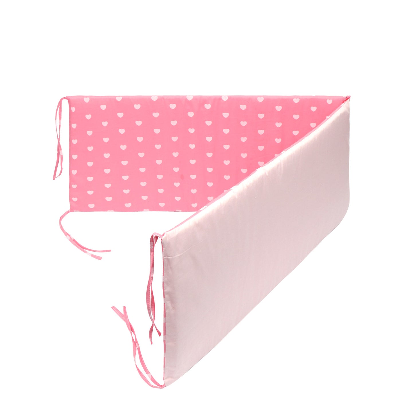 HOMCOM baby bed bumper cushion surrounds a crib, providing thick, protective padding for a safe and comfortable nursery space.