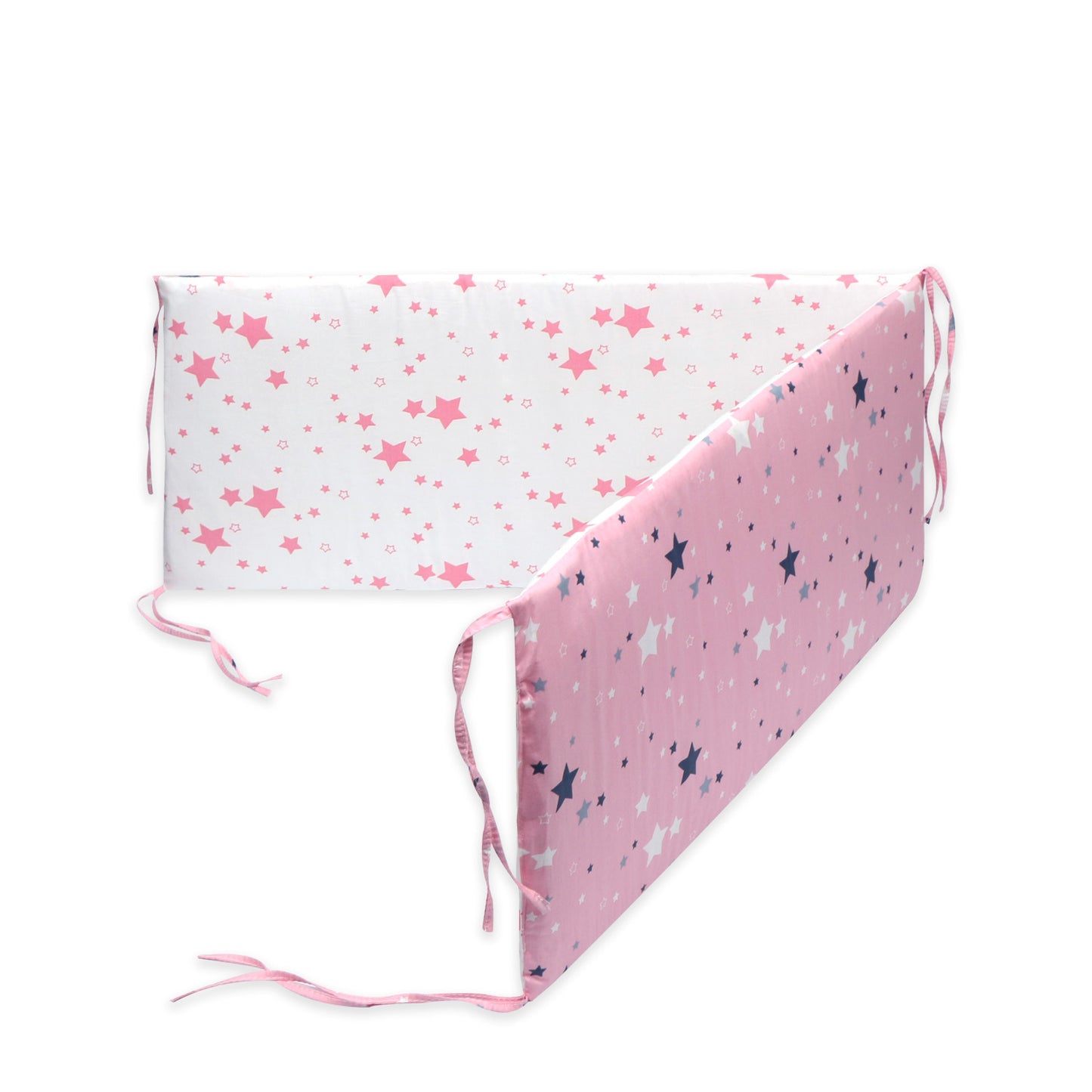 HOMCOM baby bed bumper cushion around crib for added safety, featuring thick, soft padding and a one-piece design.