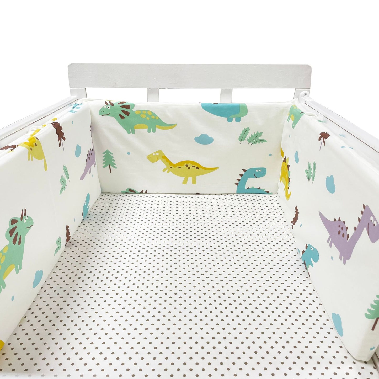 Eprolo baby bed rail guard with soft cotton fence for anti-fall protection in a nursery setting