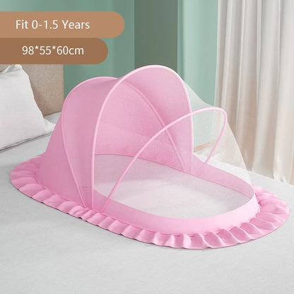 Foldable eprolo baby crib mosquito net with full cover, lightweight and mesh protection for safe, bug-free sleep.