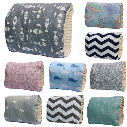 Adjustable eprolo baby nursing arm pillow with cotton cover, a breastfeeding cushion supporting comfortable feeding for mom and baby.