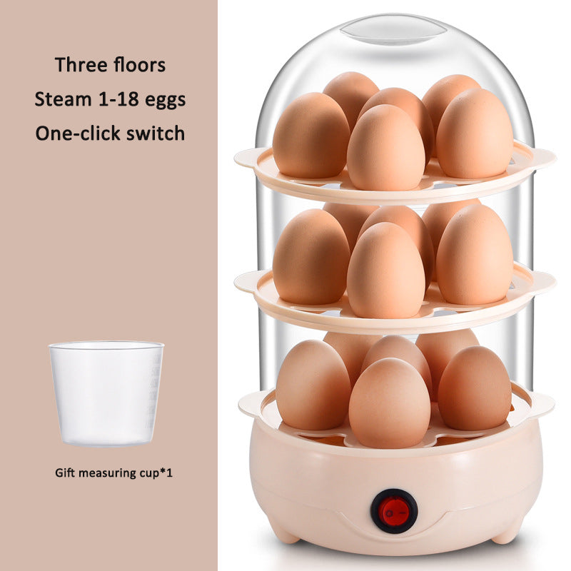 eprolo mini egg cooker with automatic anti-dry burn boiler, compact kitchen appliance for boiling eggs efficiently