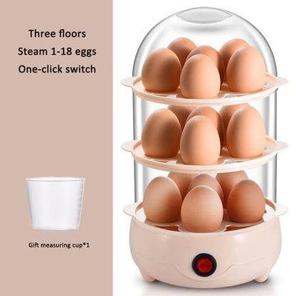 eprolo mini egg cooker with automatic anti-dry burn boiler, compact kitchen appliance for boiling eggs efficiently
