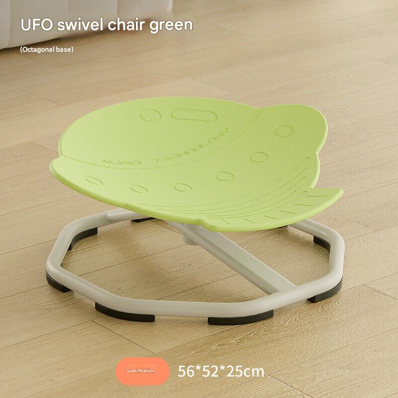 HOMCOM 360° Sit and Spin sensory swivel seat for kids, wobble spinning toy chair with colorful design and padded seat.