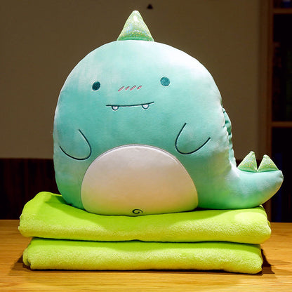 Cartoon Multifunctional Blanket Animal Pillow Blanket