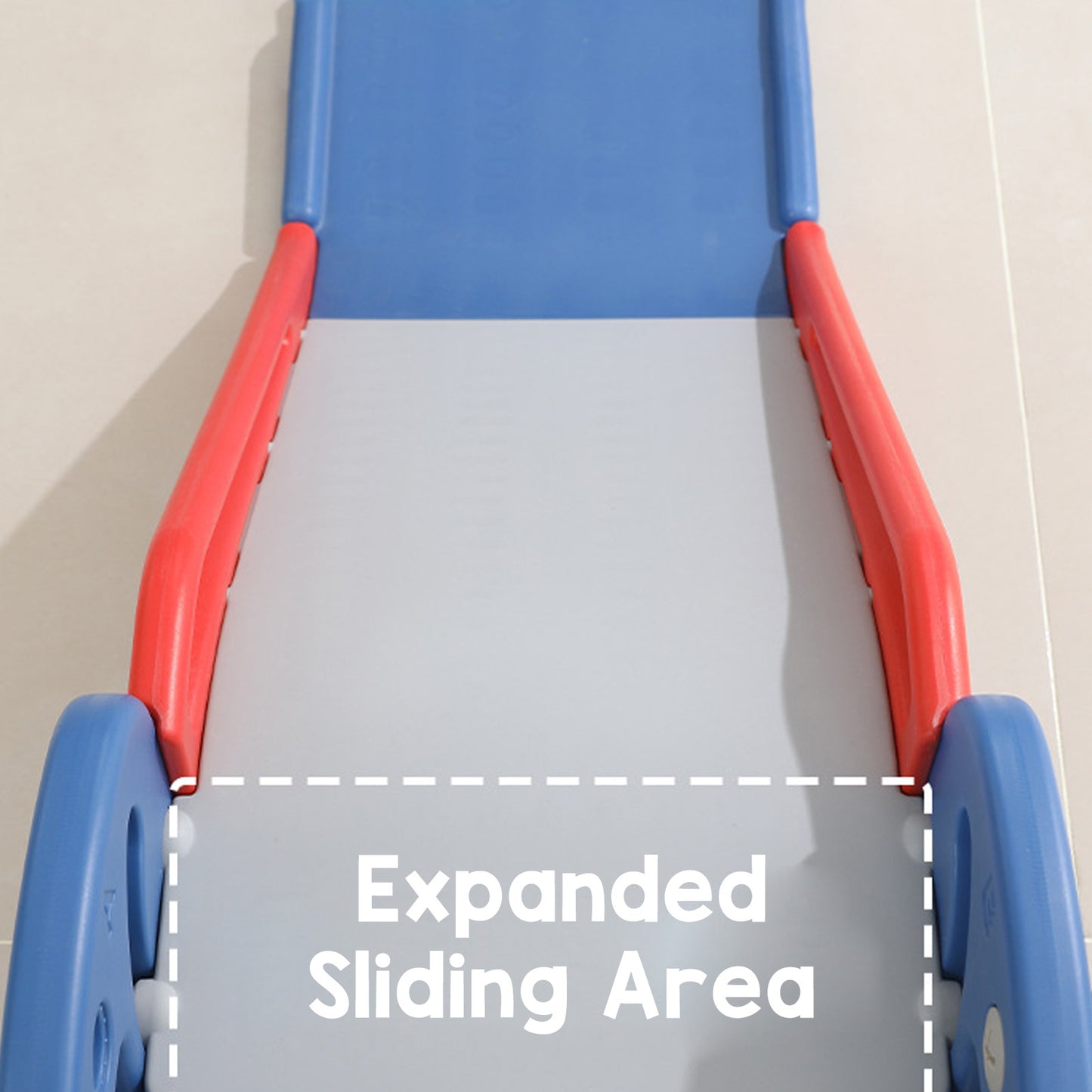 Foldable dinosaur toddler indoor slide with basketball hoop for ages 0–3, colorful Livoshop children's playroom equipment.