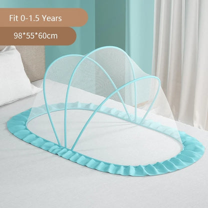 Foldable baby crib mosquito net by eprolo, full cover design with mesh fabric for protection against insects.