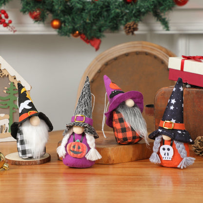 Halloween Faceless Forest Man Doll Pendant – Decorative Window Display Prop