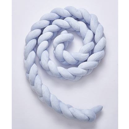 Knotted Plush Cushion Braided Cot & Crib Bumper