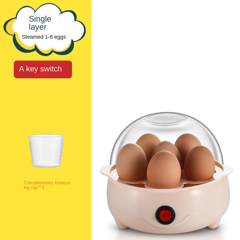 Eprolo mini egg cooker with automatic anti-dry burn boiler, compact kitchen appliance for quick, easy egg cooking.