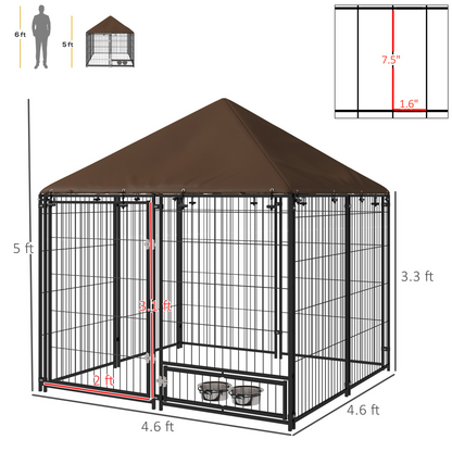 Dog whelping box and pet playpen with open design, sturdy walls, and spacious interior for puppies or small dogs.