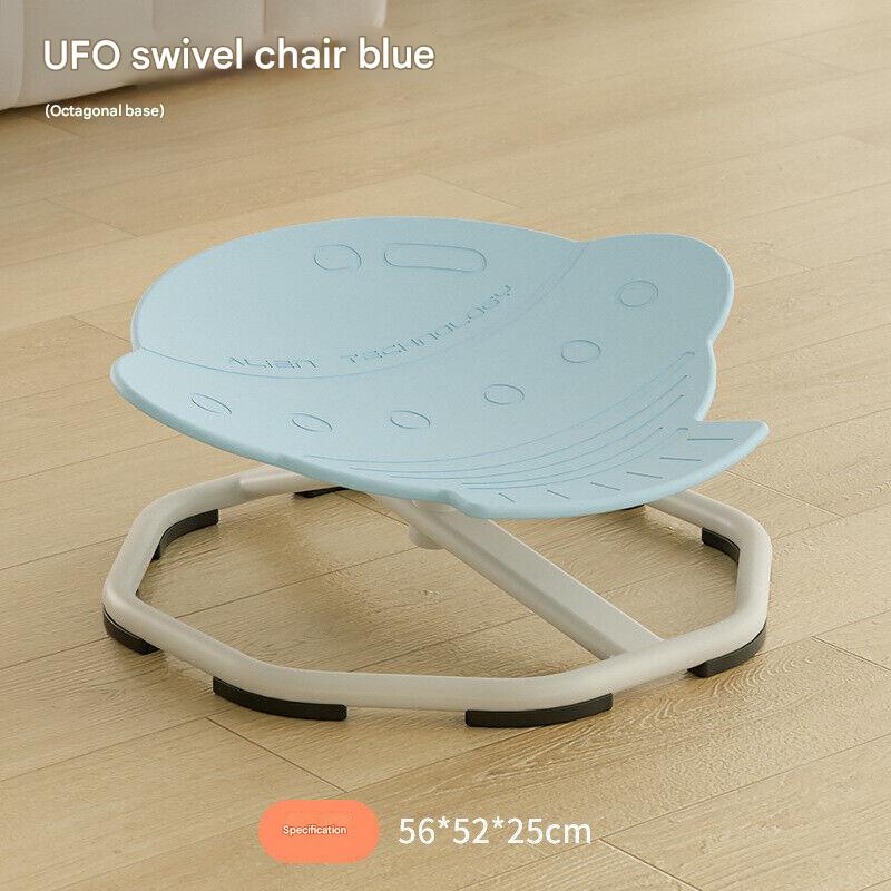 HOMCOM 360° Sit and Spin sensory swivel seat for kids, featuring a colorful wobble spinning toy chair with a sturdy base.
