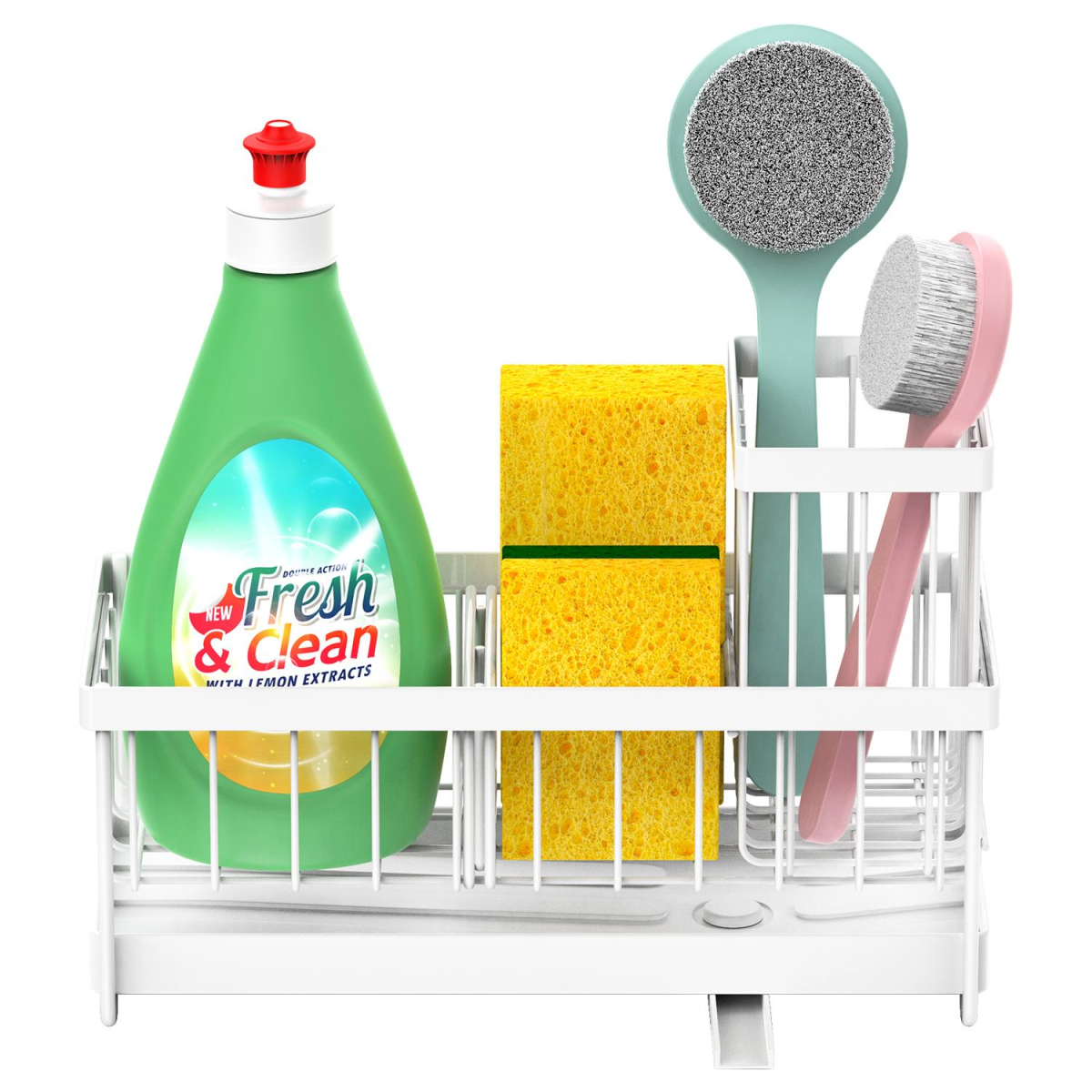 WHITE SINK SPONGE HOLDER