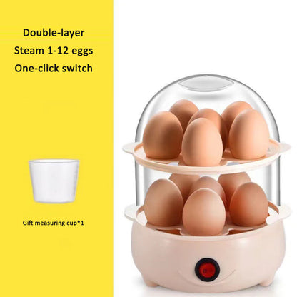 Eprolo Mini Egg Cooker with automatic anti-dry burn boiler, compact kitchen appliance for easy egg cooking.