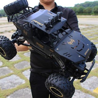 4DRC RC Car Rock Crawler 4WD Metal Shell Off-Road Truck with LED Headlights