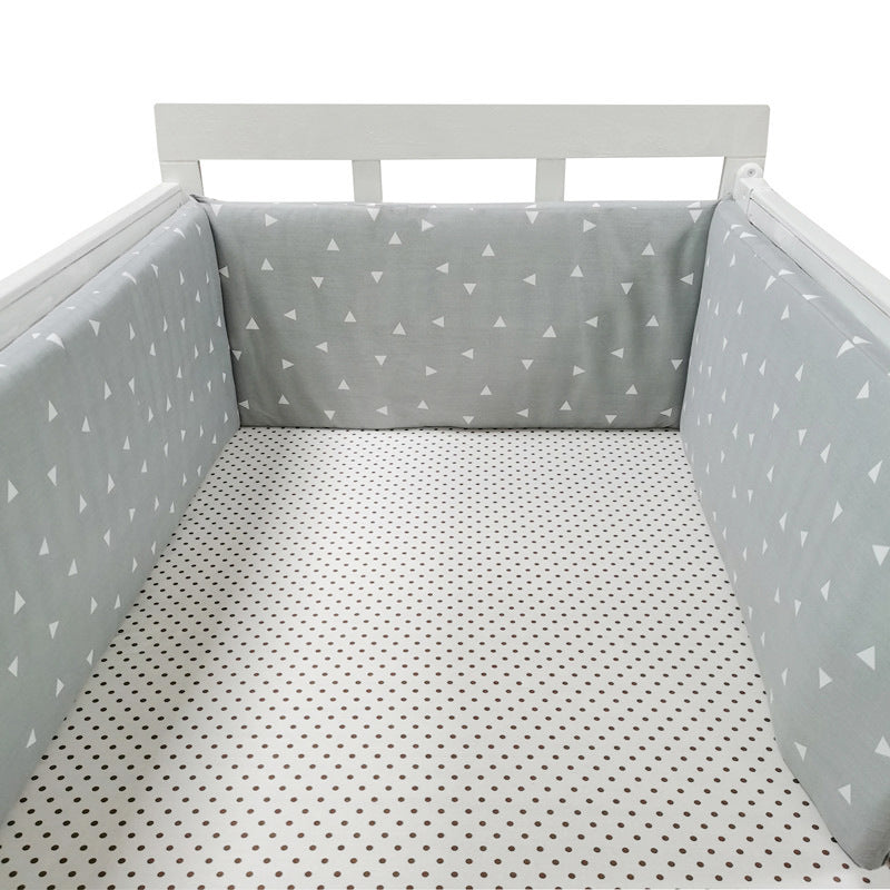 Eprolo baby bed rail guard with anti-fall cotton fence, soft and secure safety barrier for toddler beds
