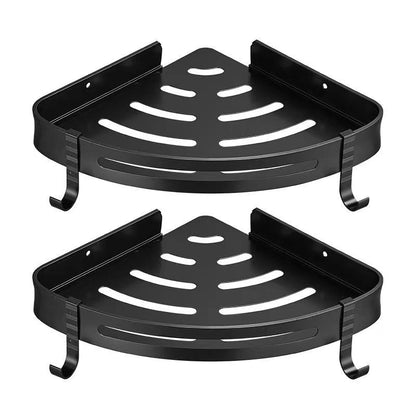 Bathroom Triangle Wall Shelf – Perforated Hanging Storage Rack