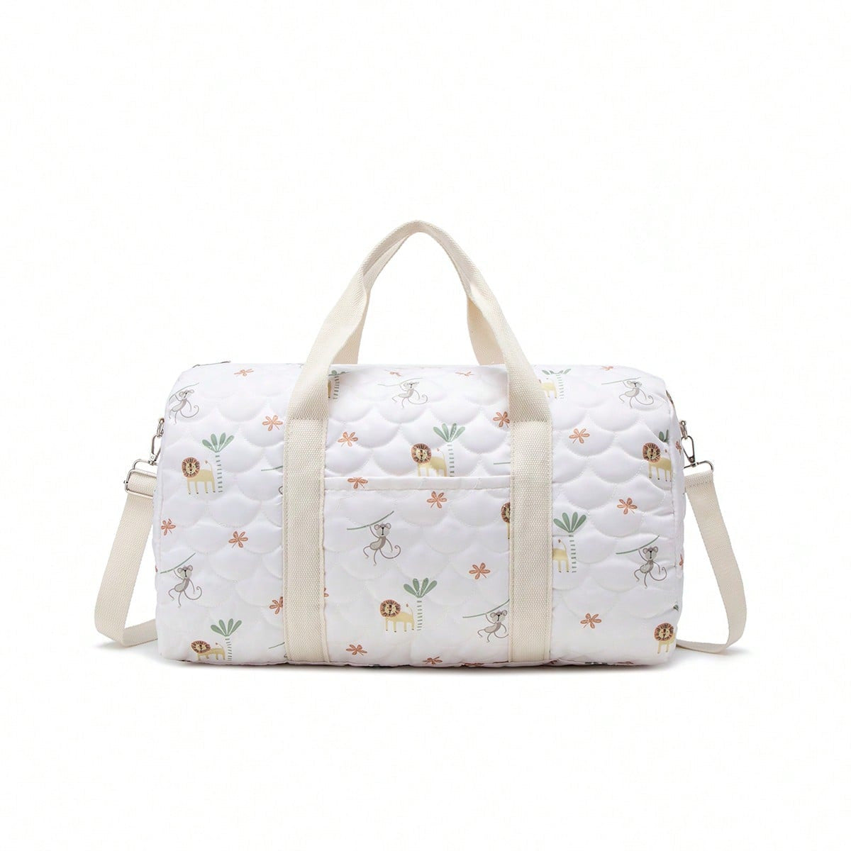 Large embroidered travel bag by eprolo with spacious capacity, featuring stylish design and sturdy handles for travel and everyday use.