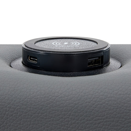 King Size Upholstered Bed – USB Charging, LED Lights & Storage (5FT) , Without Mattress,