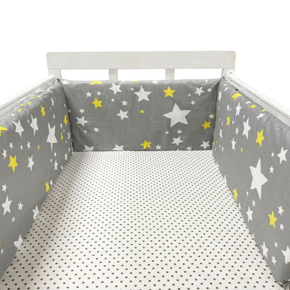 Eprolo baby bed rail guard with soft cotton fence, anti-fall safety barrier for crib or bed to keep infants secure.