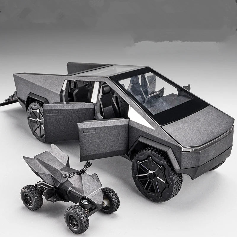 Eprolo 1/32 scale diecast alloy pickup toy truck with off-road design, sound, and light features for kids' play and gifts
