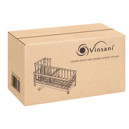 WHITE SINK SPONGE HOLDER