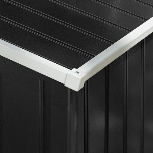 7.7×5.7ft Metal Garden Shed – Galvanised Outdoor Storage with Vents