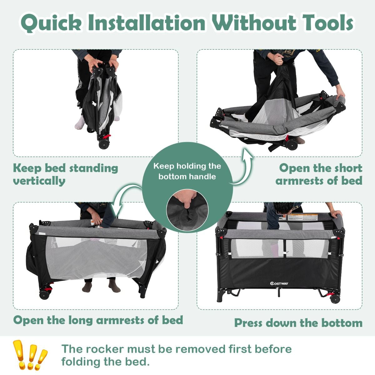 Livoshop 5-in-1 baby bassinet bedside sleeper with diaper changer and hanging toys, cozy and versatile for infant care.