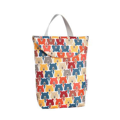 Large waterproof diaper bag by eprolo with multiple compartments and sturdy handles, designed for versatile baby care storage.