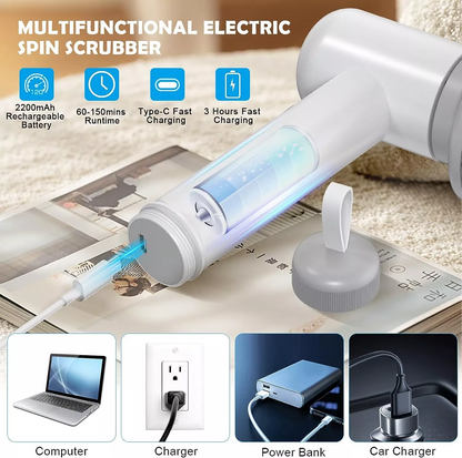 Electric Cleaning Brush Tool USB Charging For Housework Kitchen Dishwashing Brush Bathtub Tile Cleaning Brush IPX7 Waterproof