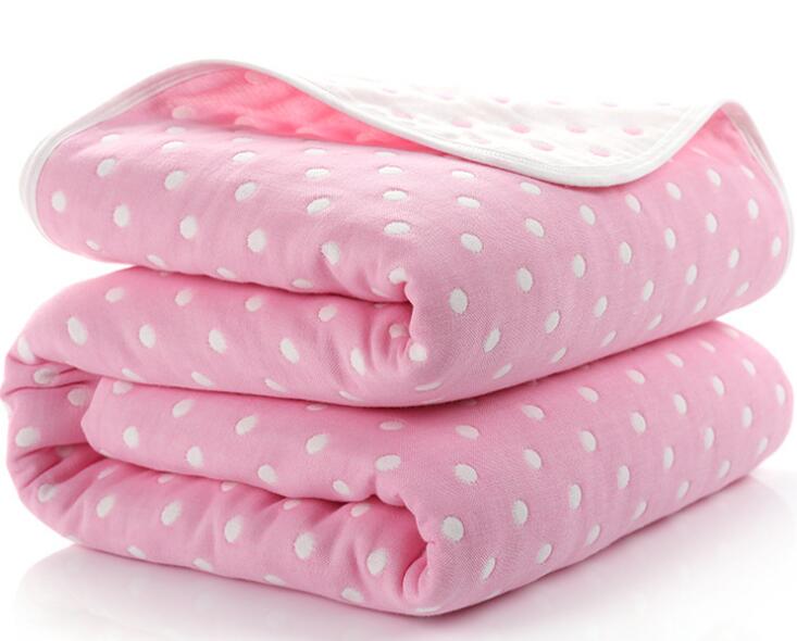 Soft eprolo baby muslin cotton blanket with 6 layers, perfect for swaddling and keeping infants cozy and comfortable.
