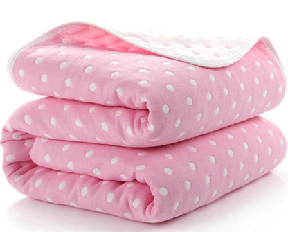 Soft eprolo baby muslin cotton blanket with 6 layers, perfect for swaddling and keeping infants cozy and comfortable.