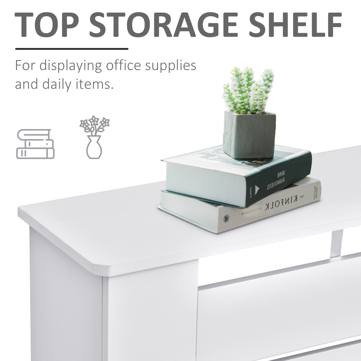 White MDF slatted radiator cover cabinet measuring 152cm by HOMCOM, designed to conceal and protect radiators.