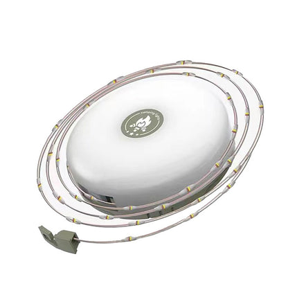 HOMCOM 2-piece 10-meter waterproof camping string lights, outdoor portable and stowable for camping or outdoor gatherings.
