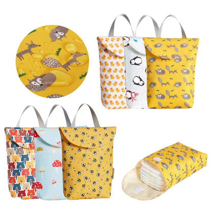 Eprolo multifunctional waterproof diaper bag with large capacity, showing multiple compartments and adjustable straps.