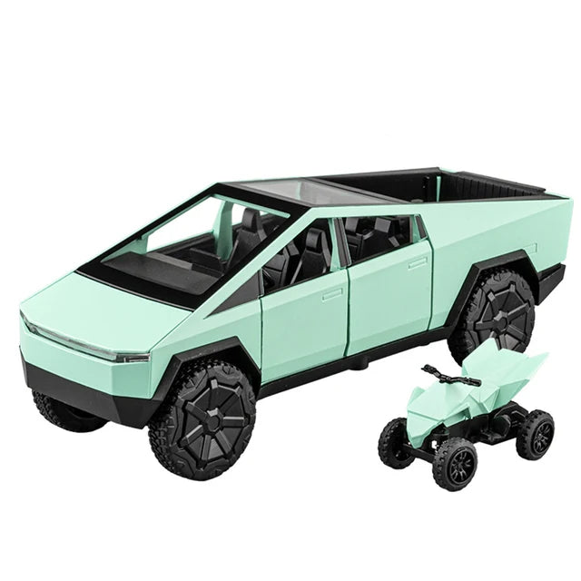 Eprolo 1/32 scale diecast alloy toy truck pickup with off-road design, lights, and sound effects for kids' play and gifts.