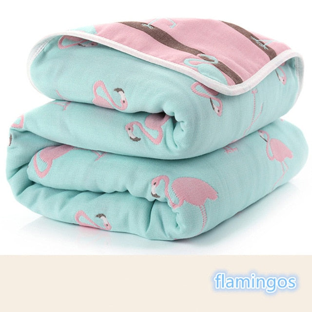 Soft baby muslin cotton blanket by eprolo, 6-layer swaddle with gentle, breathable fabric perfect for newborn comfort.