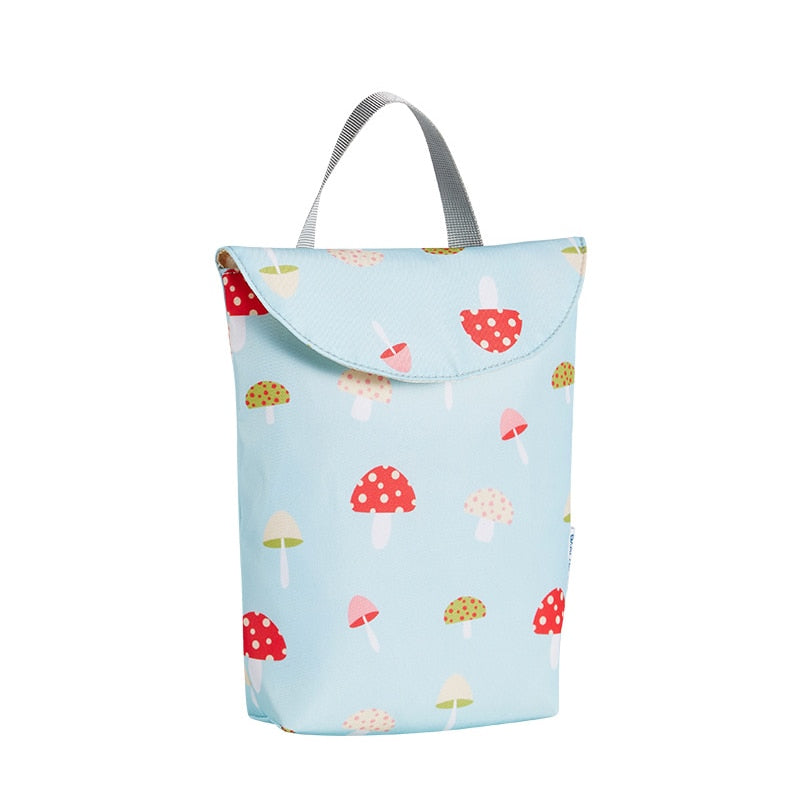 Large capacity eprolo waterproof diaper bag with multiple compartments and sturdy handles, designed for moms on the go.